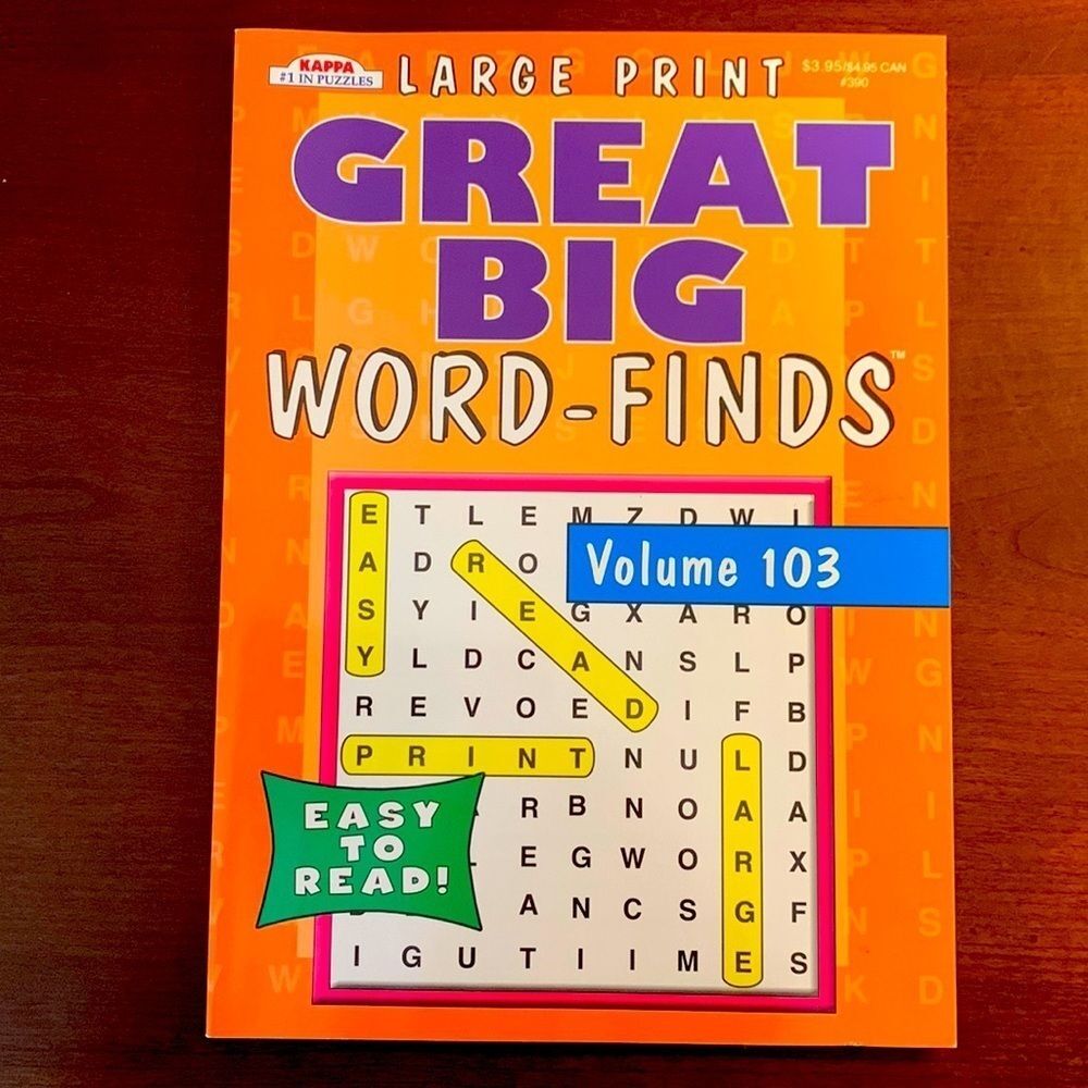Large Print Great Big Word-Finds, Volume 103